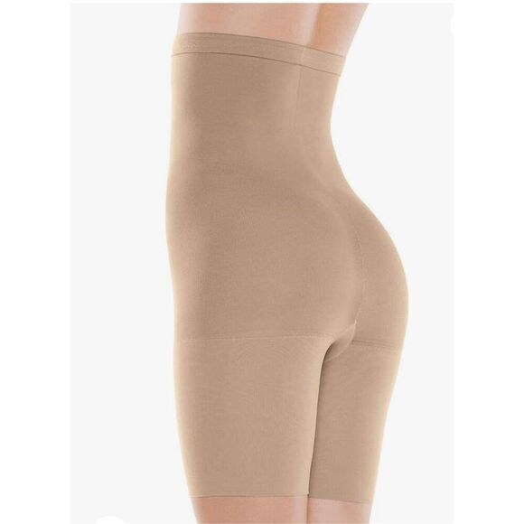 Spanx Assets High Waist Mid Thigh Shaper Nude Size 4 - Picture 1 of 7
